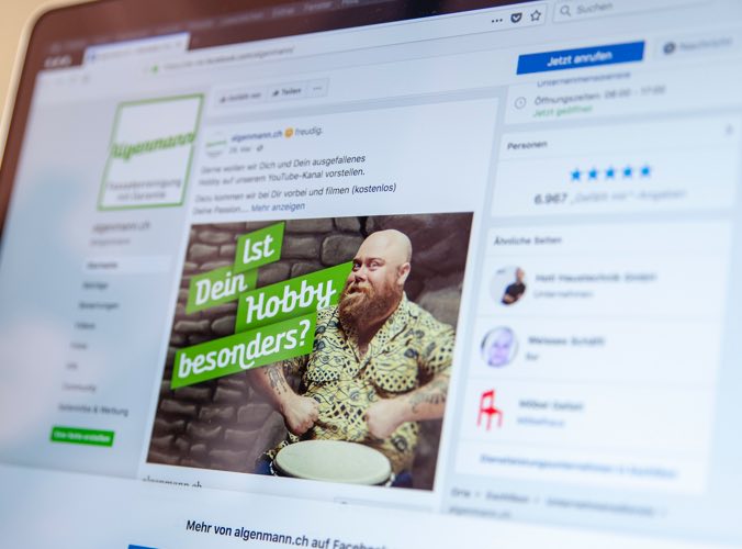 Facebook Ads für Algenmann Fassadenreinigung by SIMONET-WDA.ch